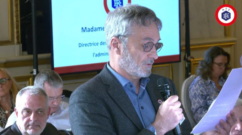 Benoit Marin-Cudraz lors de la 44e Assemblée de l'AFE en février 2026